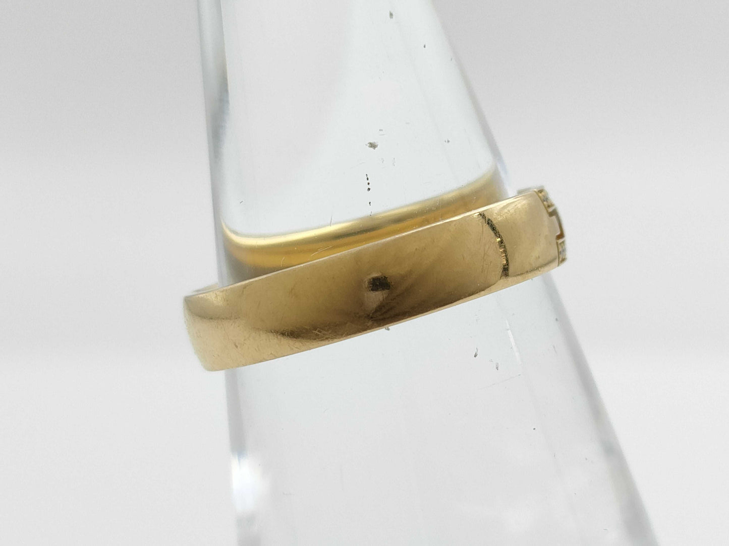 HERMES Hercules #47 Diamond Ring in Yellow Gold and AU750, 3.0g 