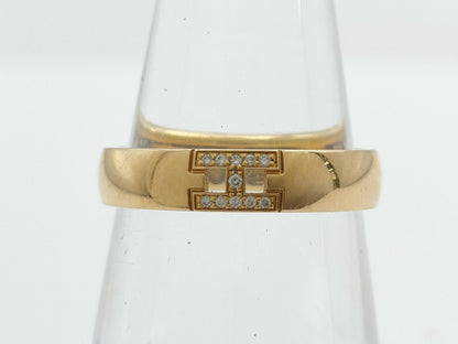 HERMES Hercules #47 Diamond Ring in Yellow Gold and AU750, 3.0g 