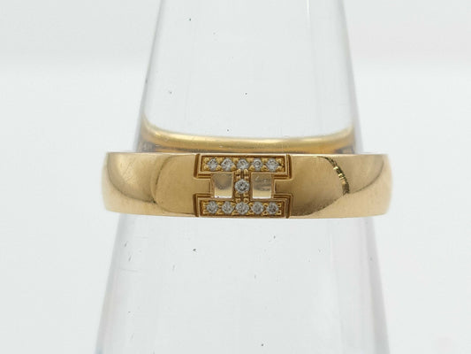 HERMES Hercules #47 Diamond Ring in Yellow Gold and AU750, 3.0g 