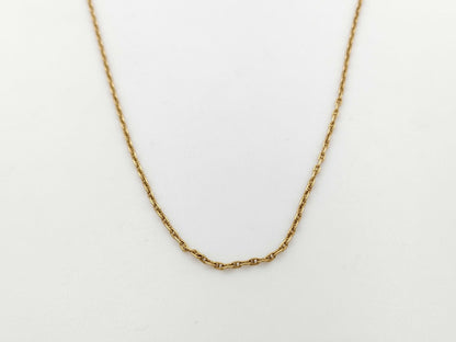 HERMES Mini PG/YG AU750 4.6g Necklace 