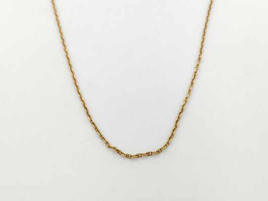 HERMES Mini PG/YG AU750 4.6g Necklace 