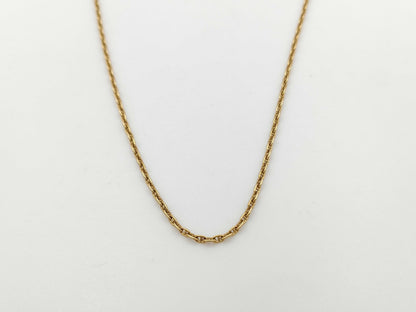 HERMES Mini PG/YG AU750 4.6g Necklace 