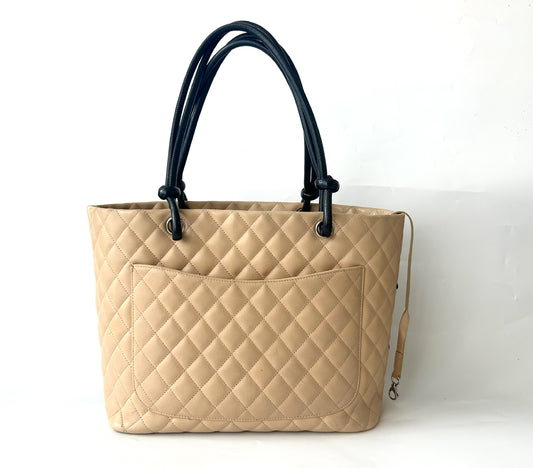 CHANEL Cambon Line Tote Bag Large Bag