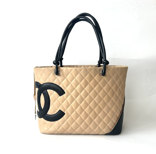 CHANEL Cambon Line Tote Bag Large Bag