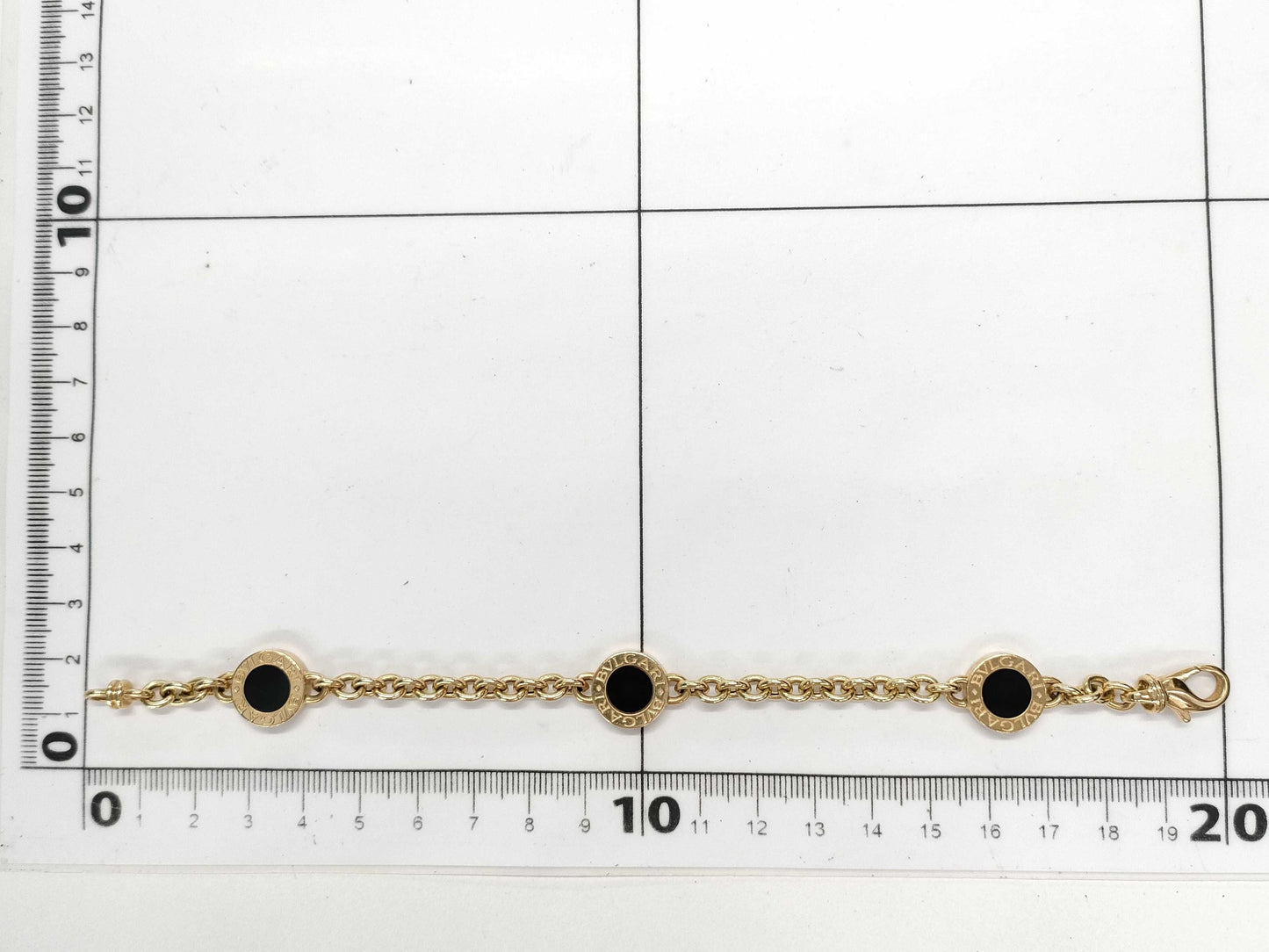 BVLGARI BB Onyx YG 750 24.5g Bracelet/Bangle 