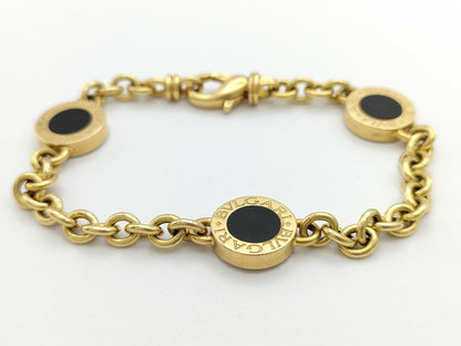 BVLGARI BB Onyx YG 750 24.5g Bracelet/Bangle 