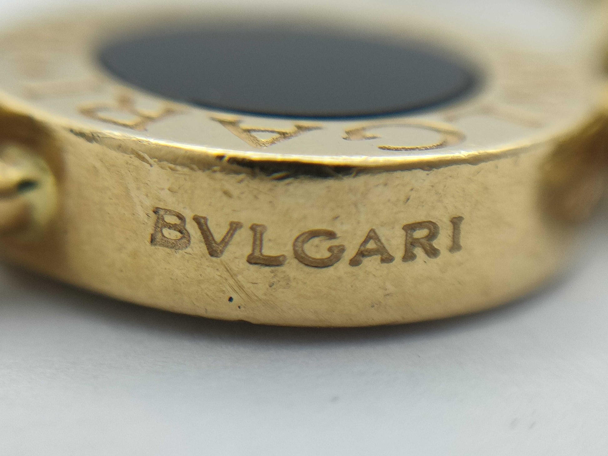 BVLGARI BB Onyx YG 750 24.5g Bracelet/Bangle 