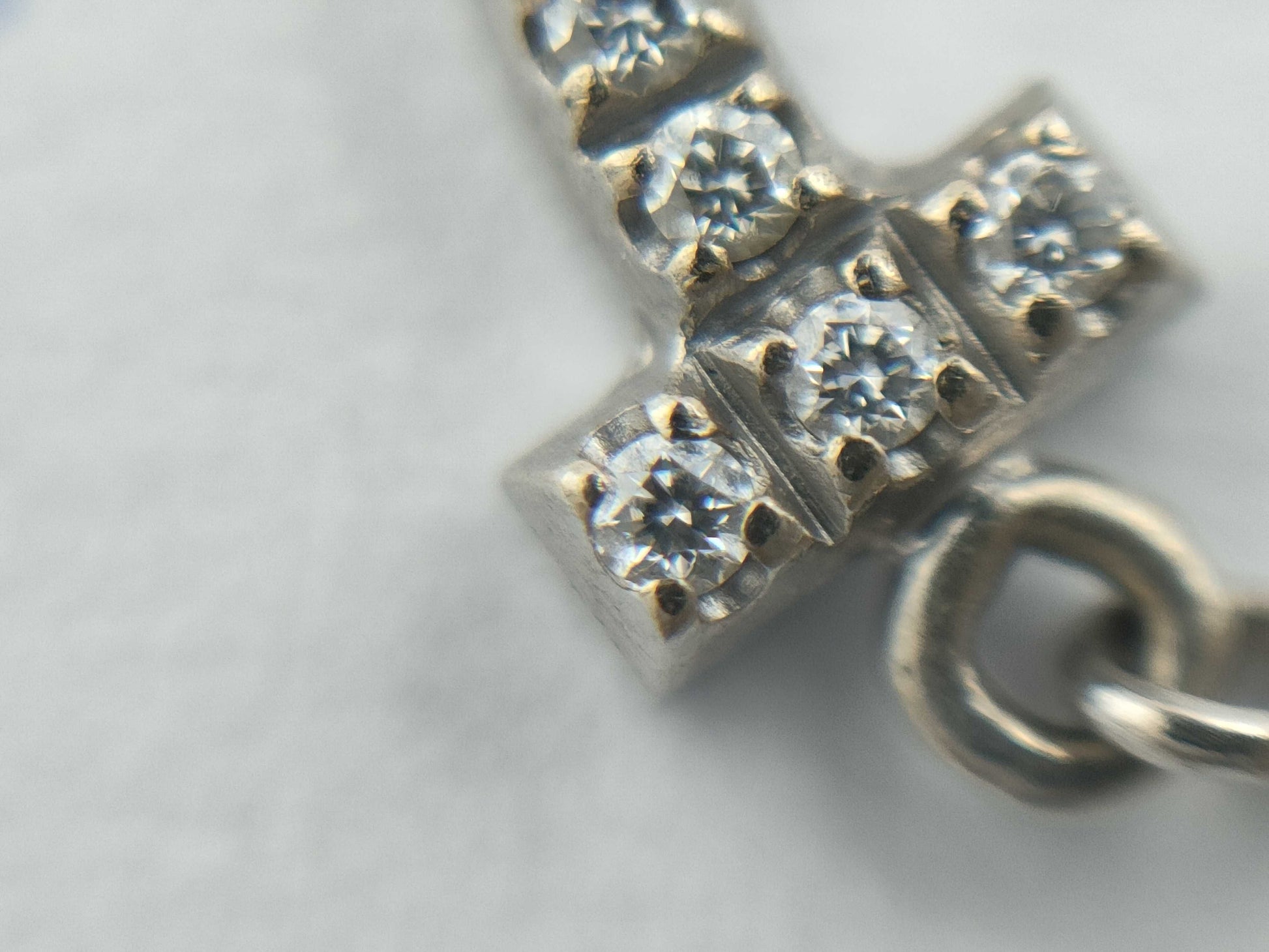 Tiffany & Co. T Smile Mini Diamond Necklace in WG Au750, 2.3g 