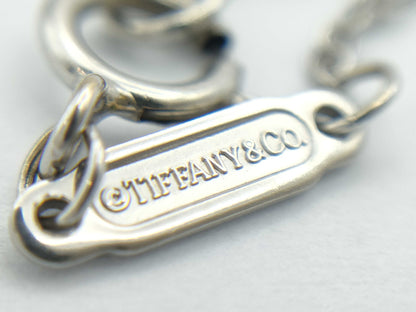 Tiffany & Co. T Smile Mini Diamond Necklace in WG Au750, 2.3g 