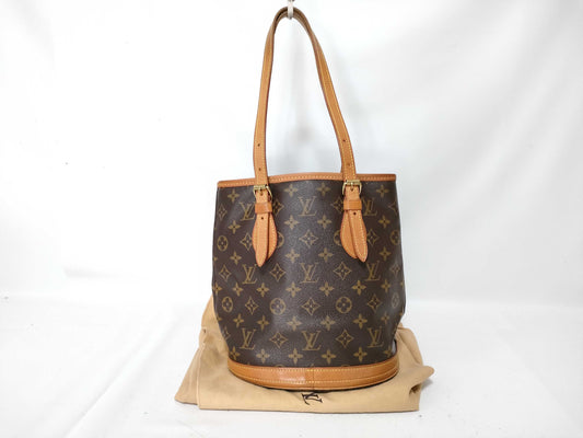 LOUIS VUITTON Monogram Louis Vuitton Bucket Shoulder Bag