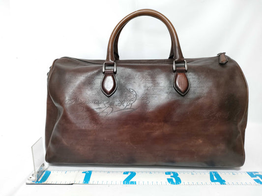 Berluti Boston Bag 2-way Calligraphy Boston Bag