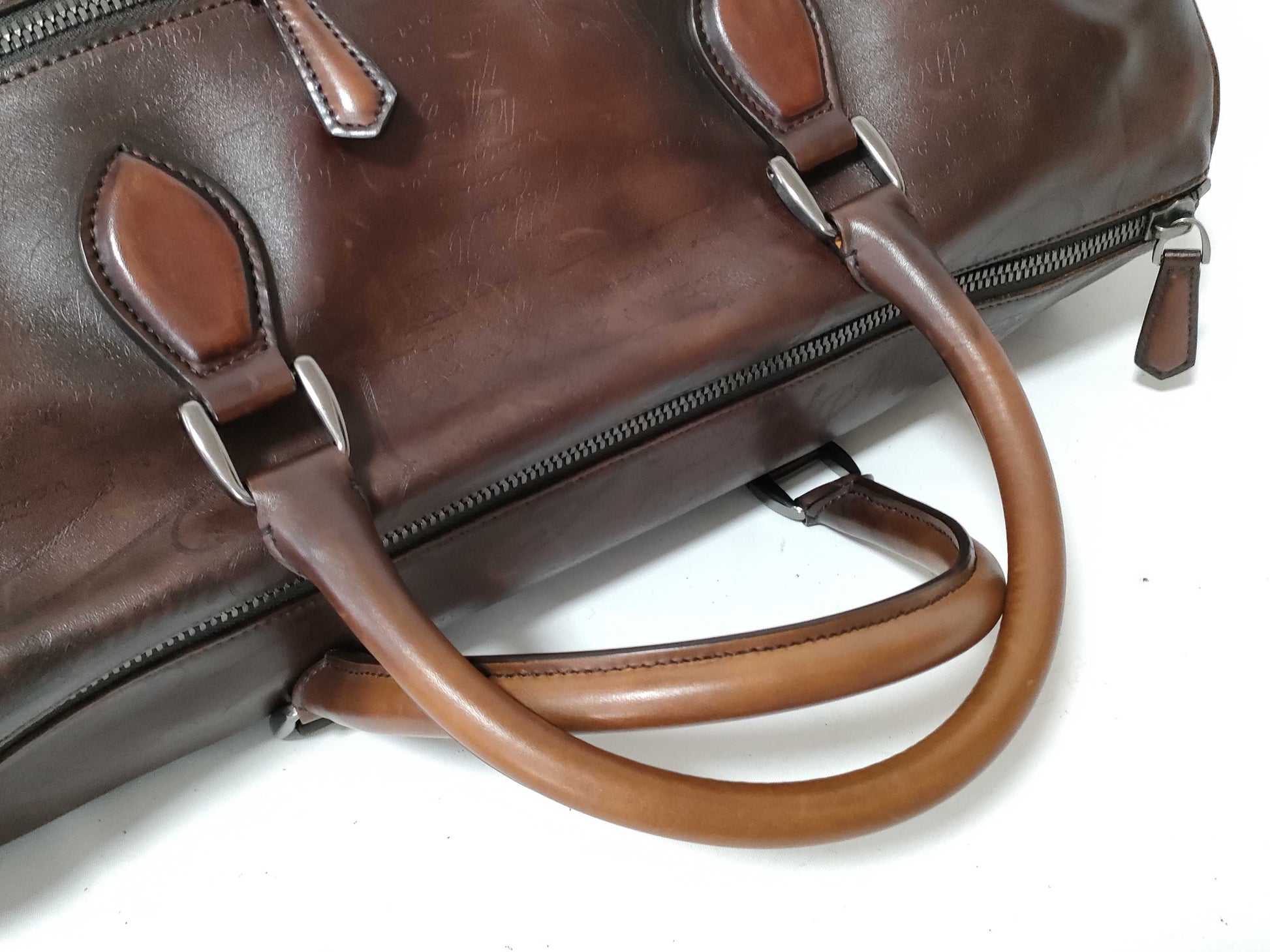 Berluti Boston Bag 2-way Calligraphy Boston Bag