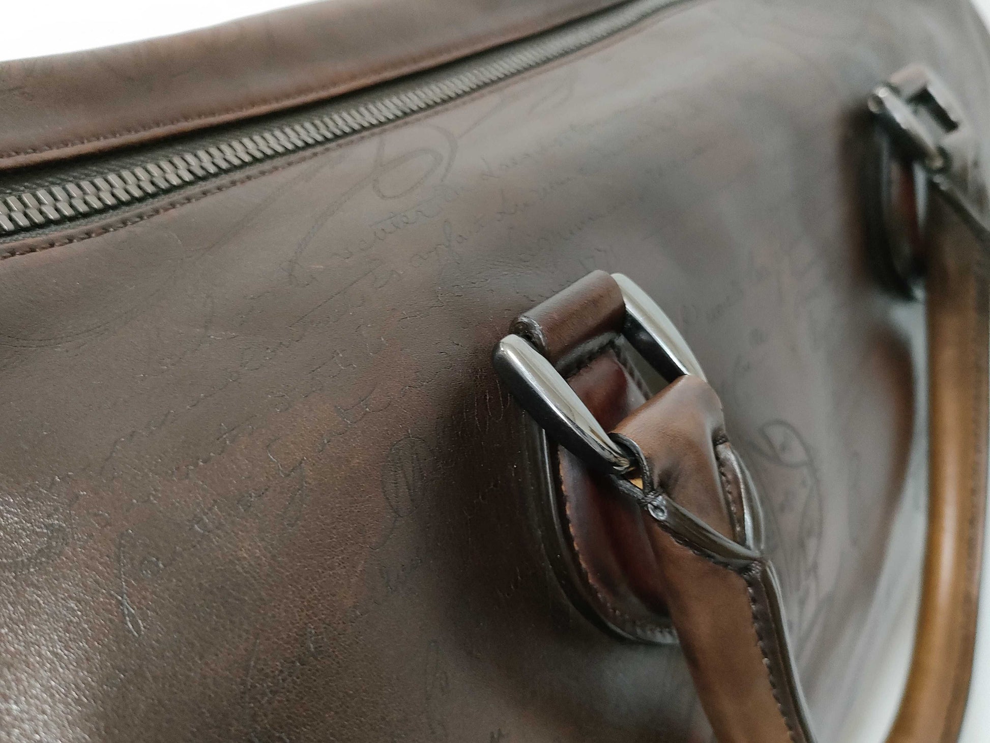 Berluti Boston Bag 2-way Calligraphy Boston Bag