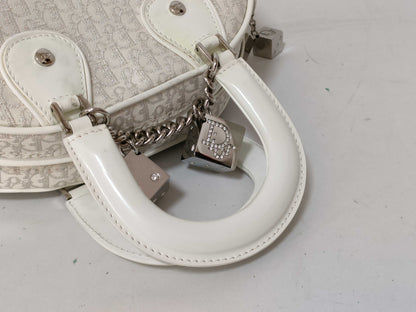 Dior Trotter Glitter Handbag with Dice Charm