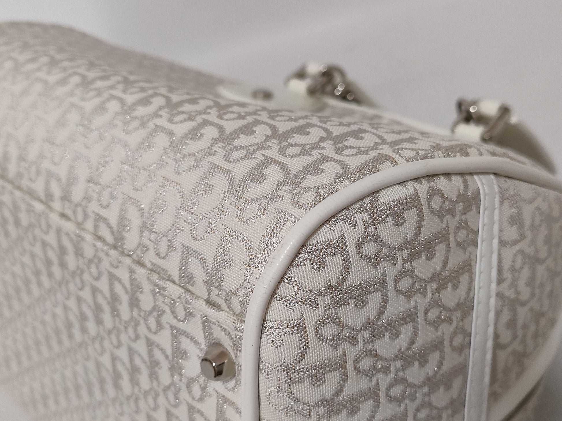 Dior Trotter Glitter Handbag with Dice Charm