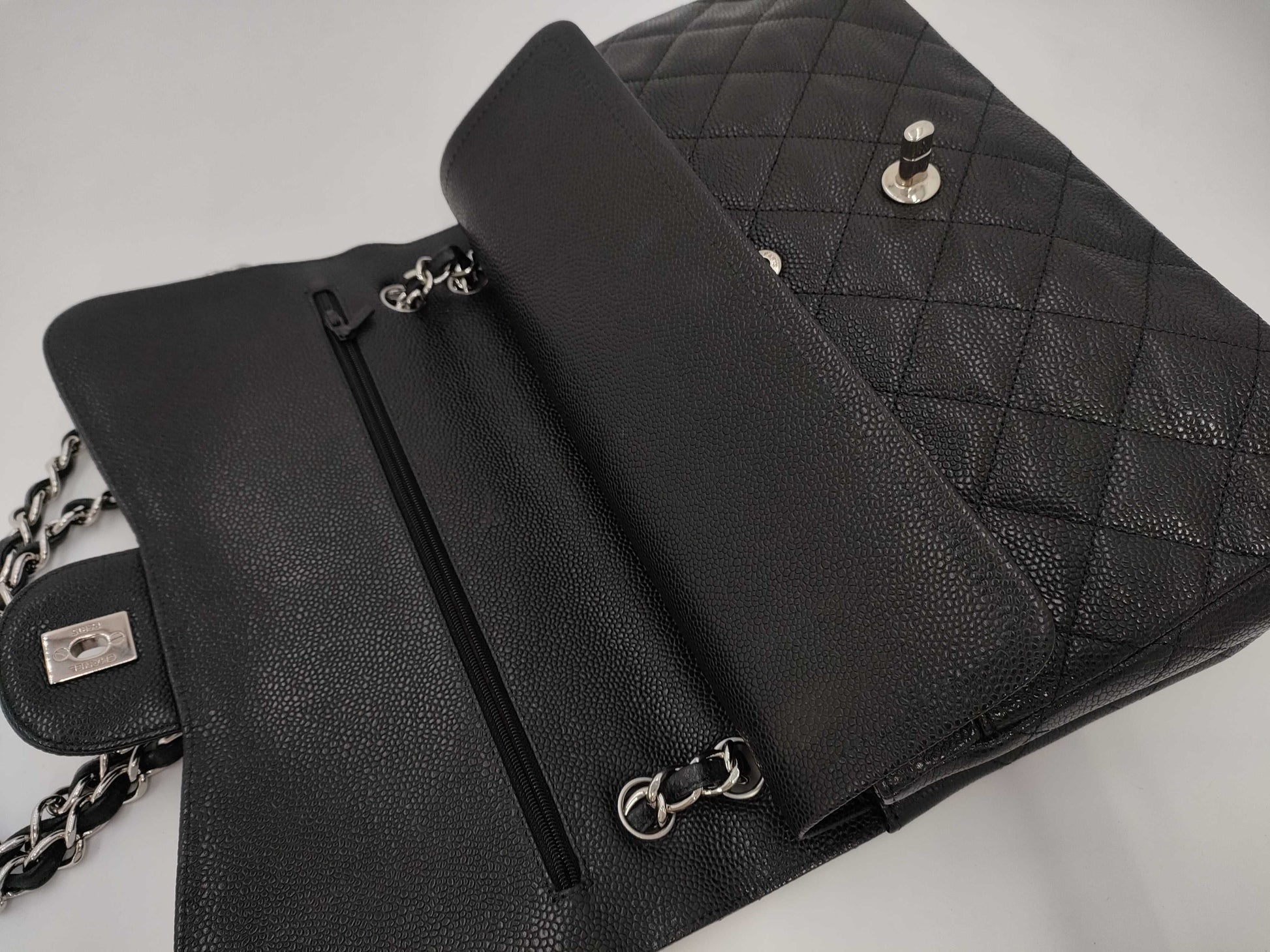 CHANEL Matelasse Double Flap Jumbo Shoulder Bag