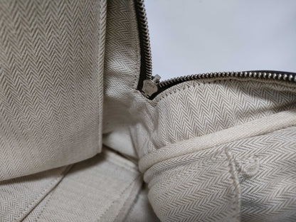 HERMES Victoria 35 Etoupe Silver Hardware Handbag
