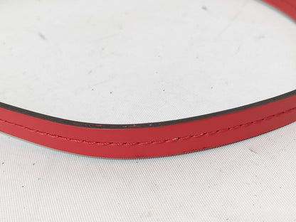 LOUIS VUITTON Epi Leather LV Pochette Accessoires Epi Shoulder Bag in Red with Silver Hardware