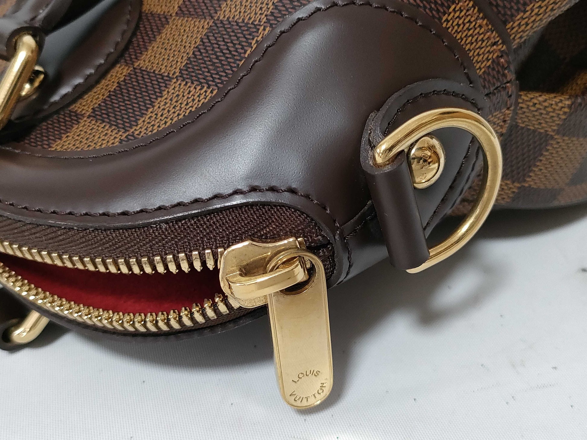 LOUIS VUITTON Damier LV Trevi PM Strap Handbag