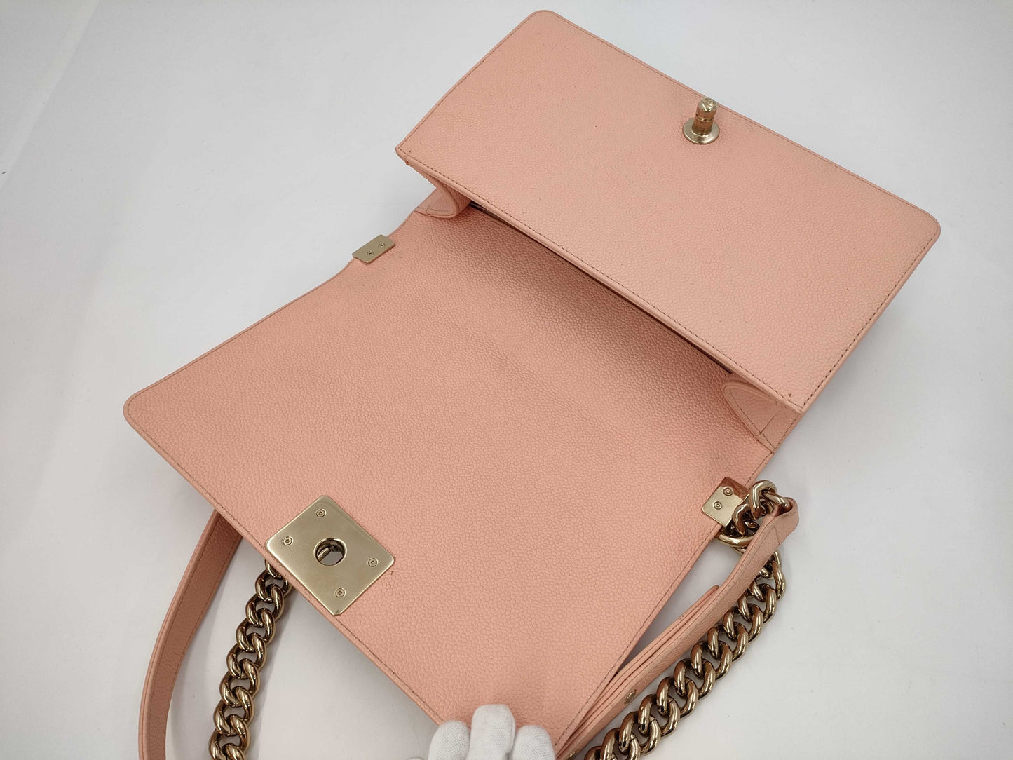 CHANEL Boy Chanel Caviar Skin Shoulder Bag, No. 29, Gala