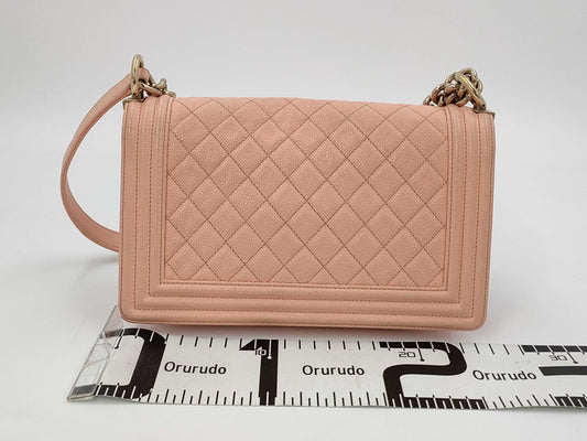 CHANEL Boy Chanel Caviar Skin Shoulder Bag, No. 29, Gala
