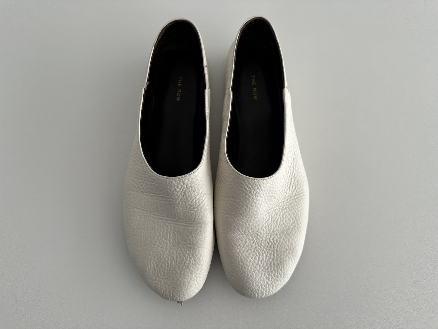 THE ROW Slip-on Shoes, White, Size 36, Other Shoes