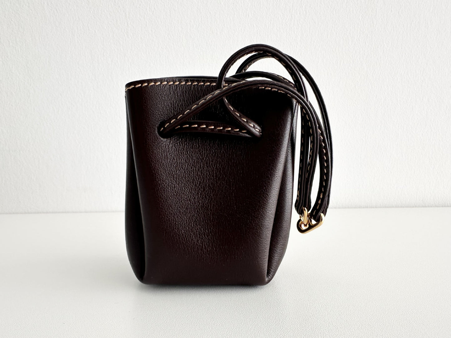 HERMES HERMES Vespa Pouch Dark Brown