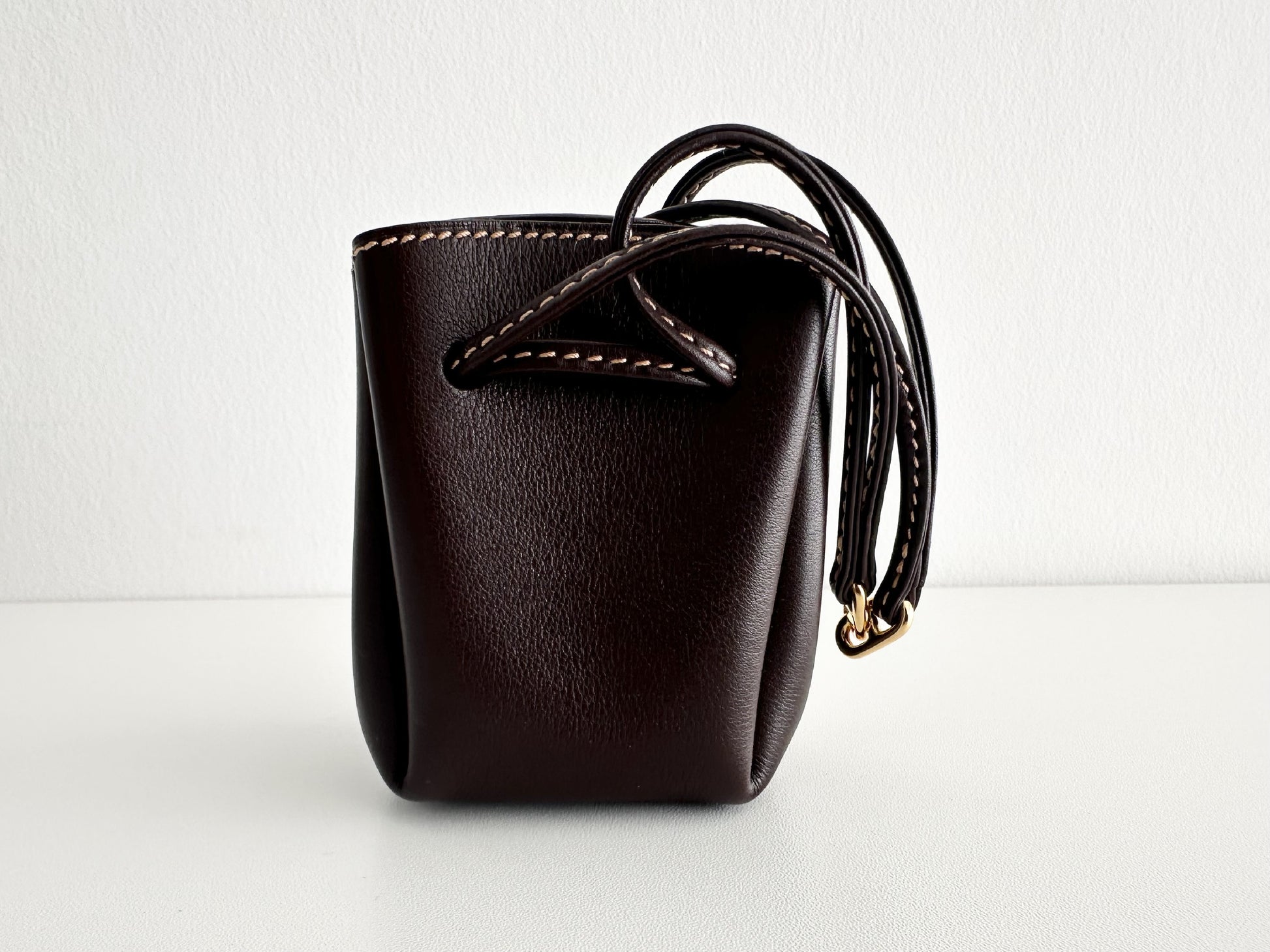 HERMES HERMES Vespa Pouch Dark Brown