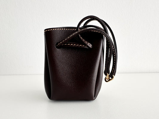 HERMES HERMES Vespa Pouch Dark Brown