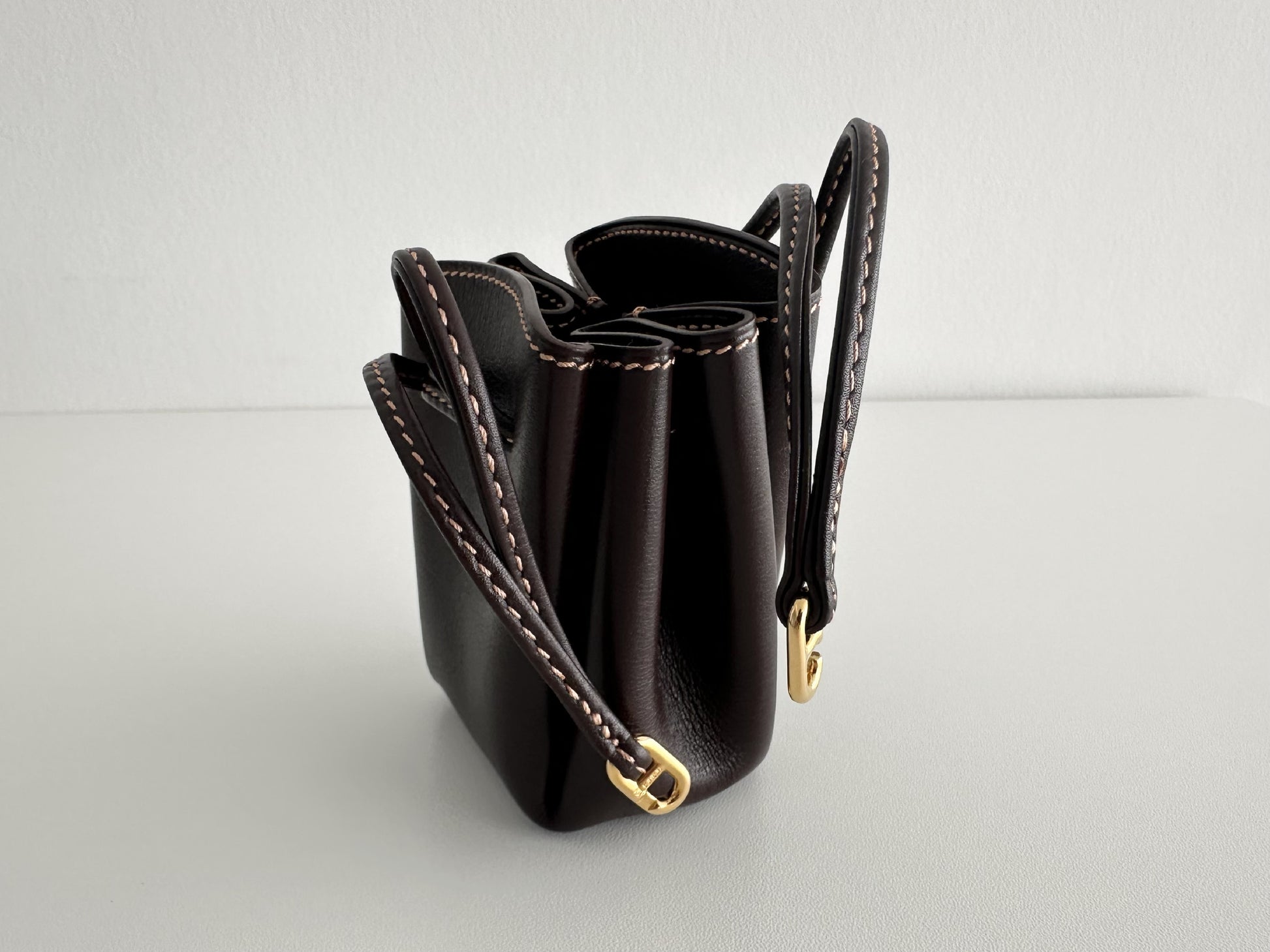 HERMES HERMES Vespa Pouch Dark Brown