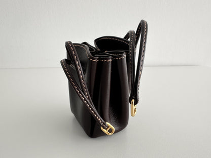 HERMES HERMES Vespa Pouch Dark Brown