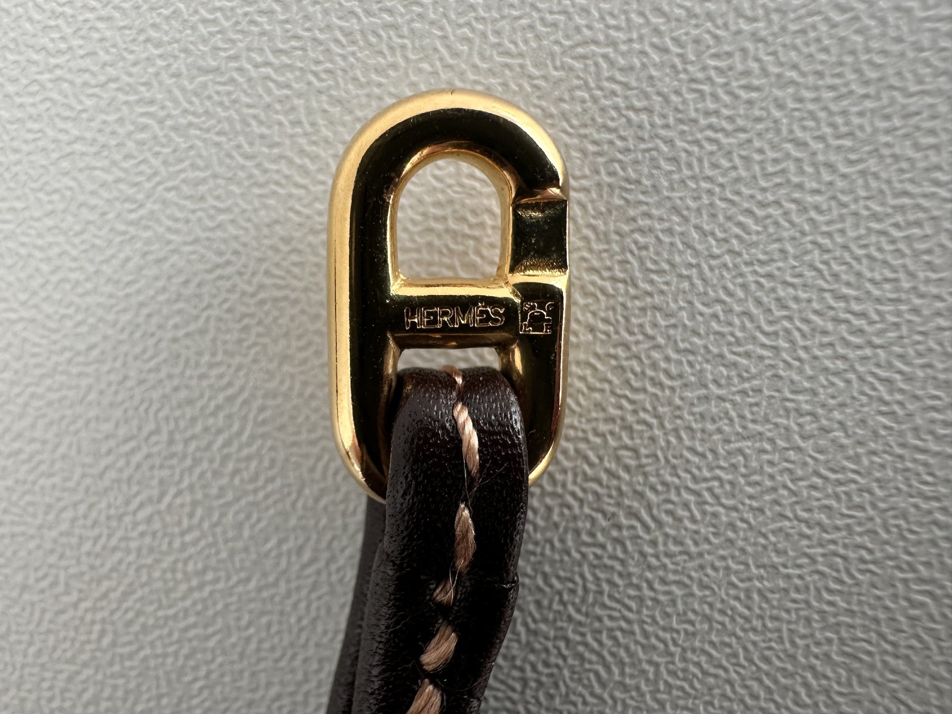 HERMES HERMES Vespa Pouch Dark Brown