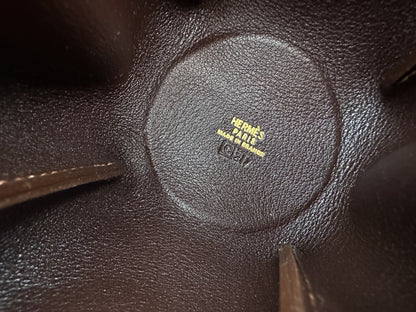 HERMES HERMES Vespa Pouch Dark Brown