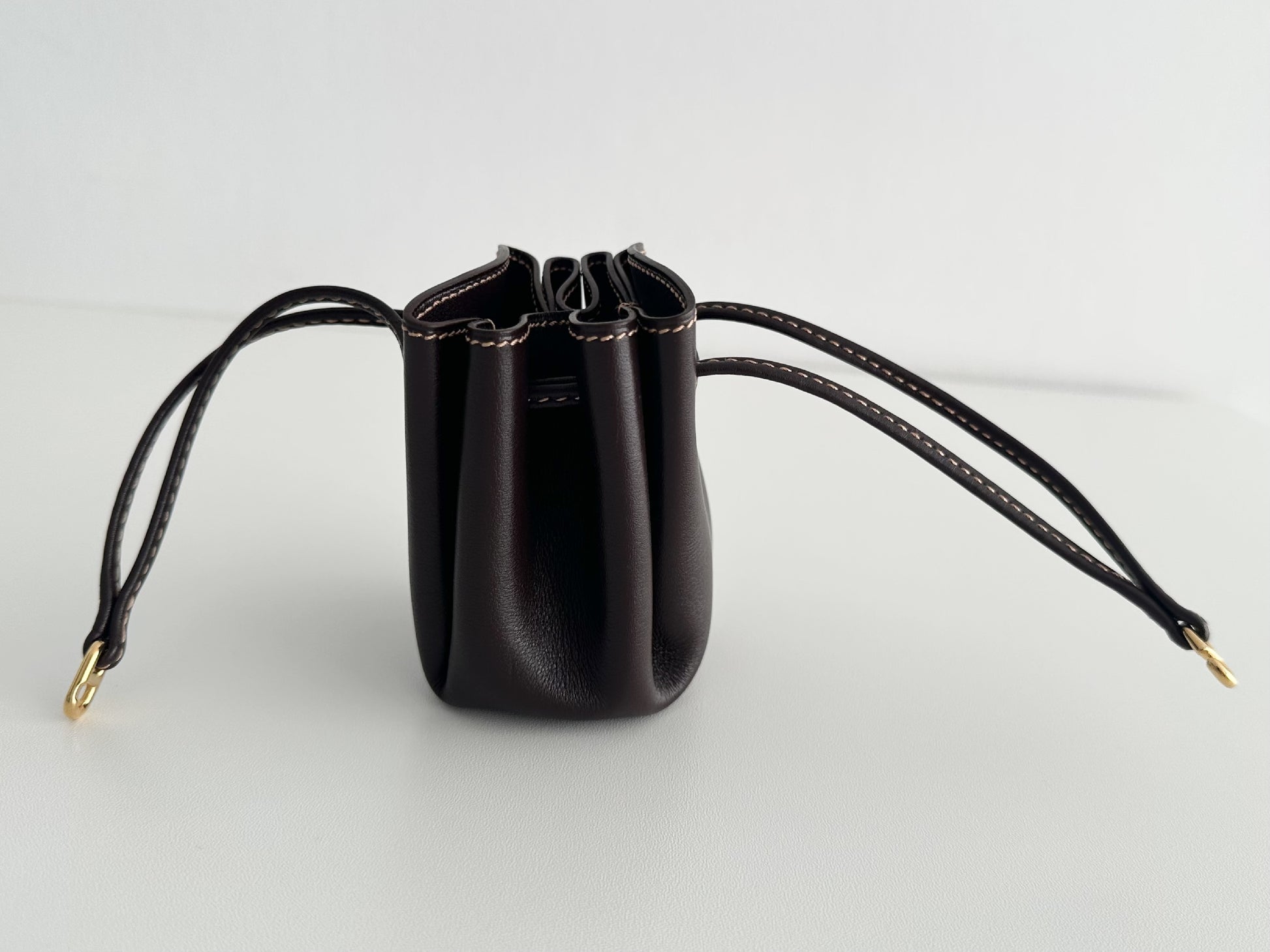 HERMES HERMES Vespa Pouch Dark Brown