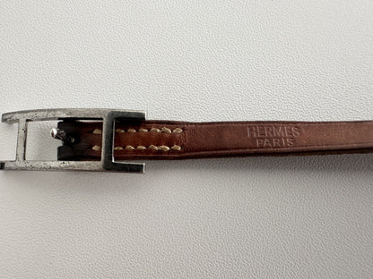 HERMES Api Leather Bracelet Bracelet/Bangle