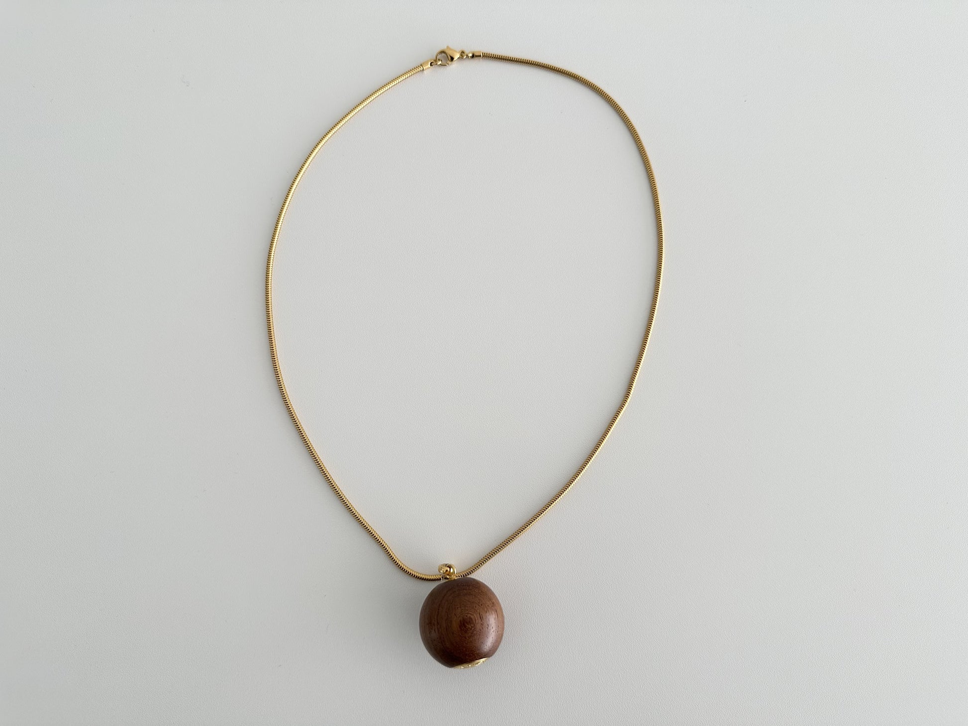 HERMES HERMES Serie Wood Ball Necklace Necklace