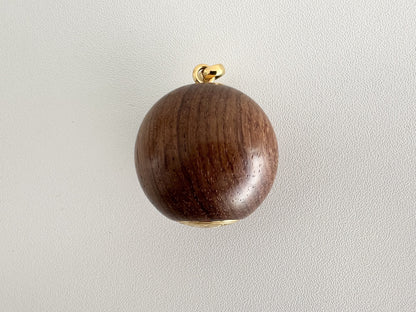 HERMES HERMES Serie Wood Ball Necklace Necklace