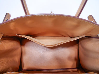 HERMES Birkin 30 Epson Handbag with K Stamp and Rain Cover
