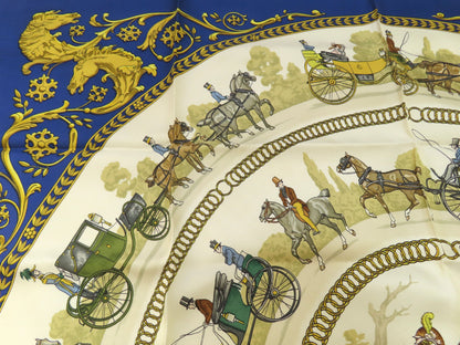 HERMES HERMES Carré 90 Walk to Longchamp Scarf