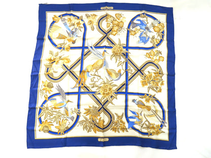 HERMES HERMES Carré 90 Caribbean Bird Scarf