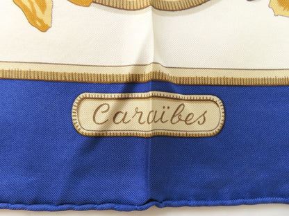 HERMES HERMES Carré 90 Caribbean Bird Scarf