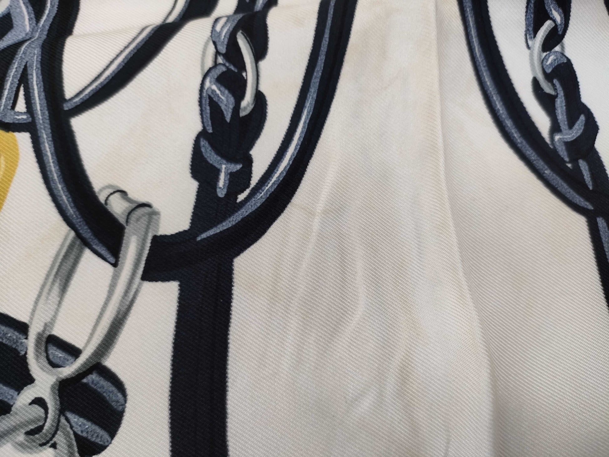 HERMES Carré HERMES Hermes Carré 90 Ceremonial Bridle ② Scarf