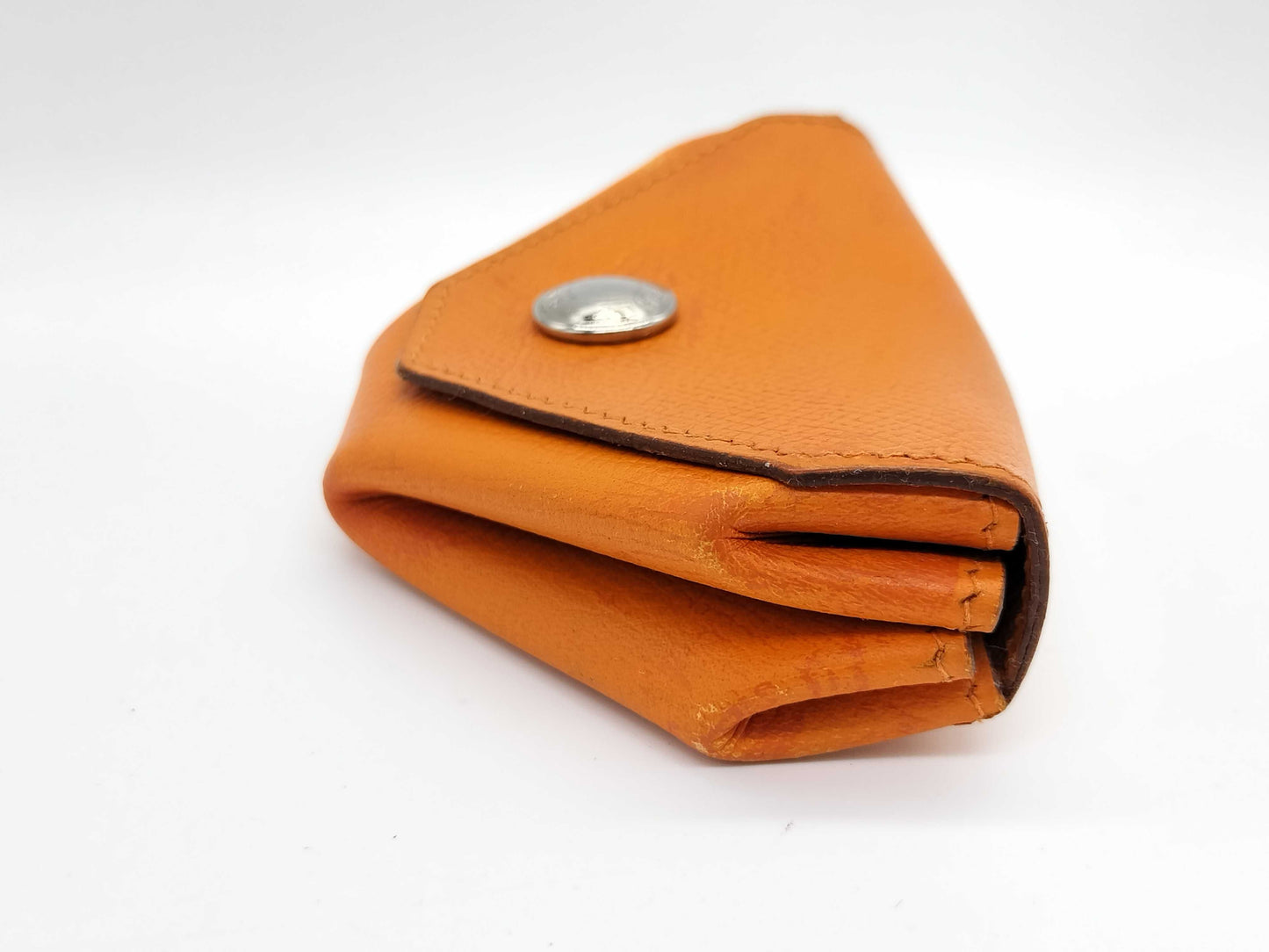 HERMES □L engraved Hermes coin case Ruban Quatre coin case