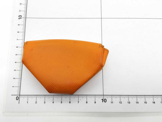 HERMES □L engraved Hermes coin case Ruban Quatre coin case