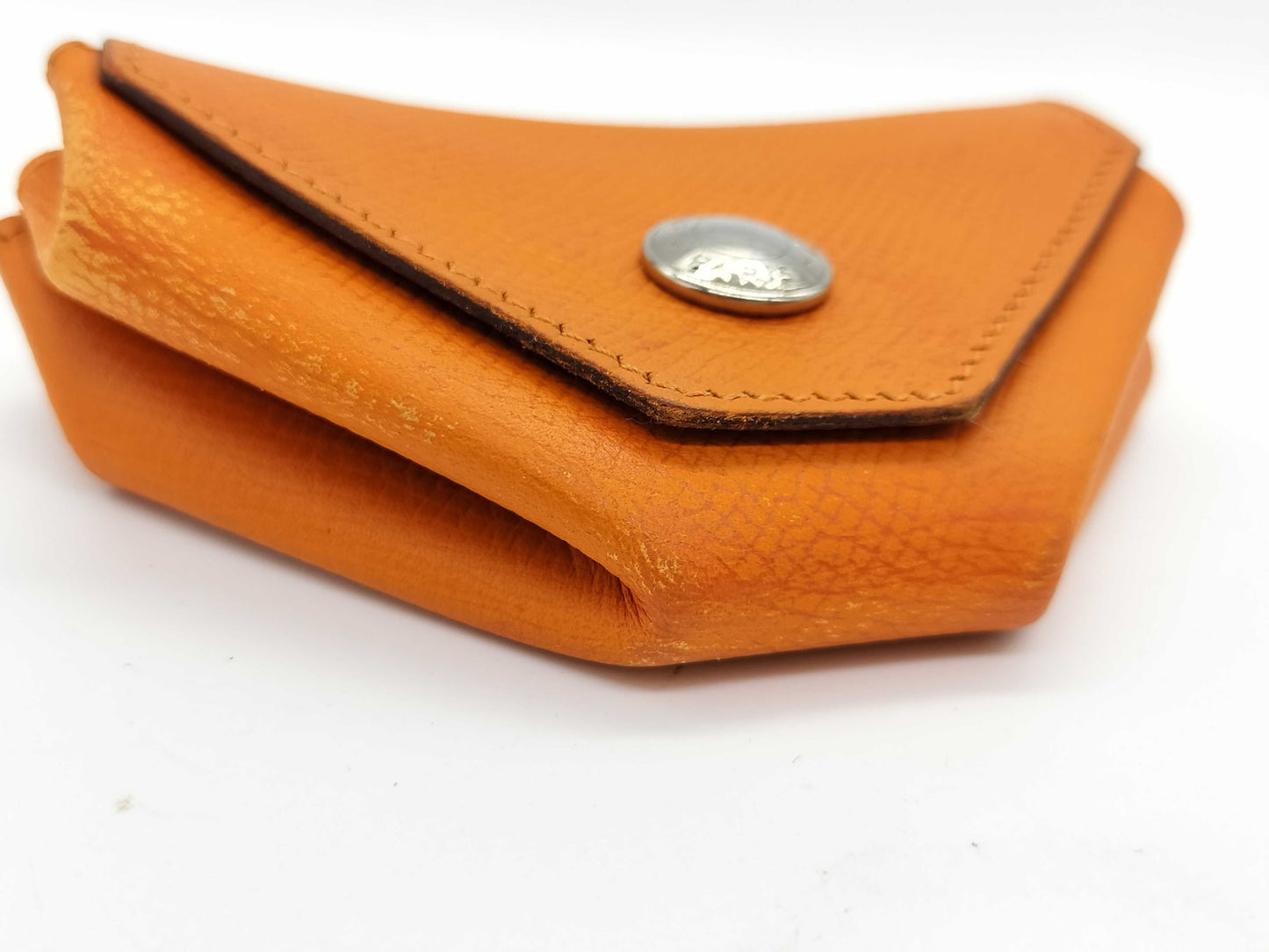 HERMES □L engraved Hermes coin case Ruban Quatre coin case