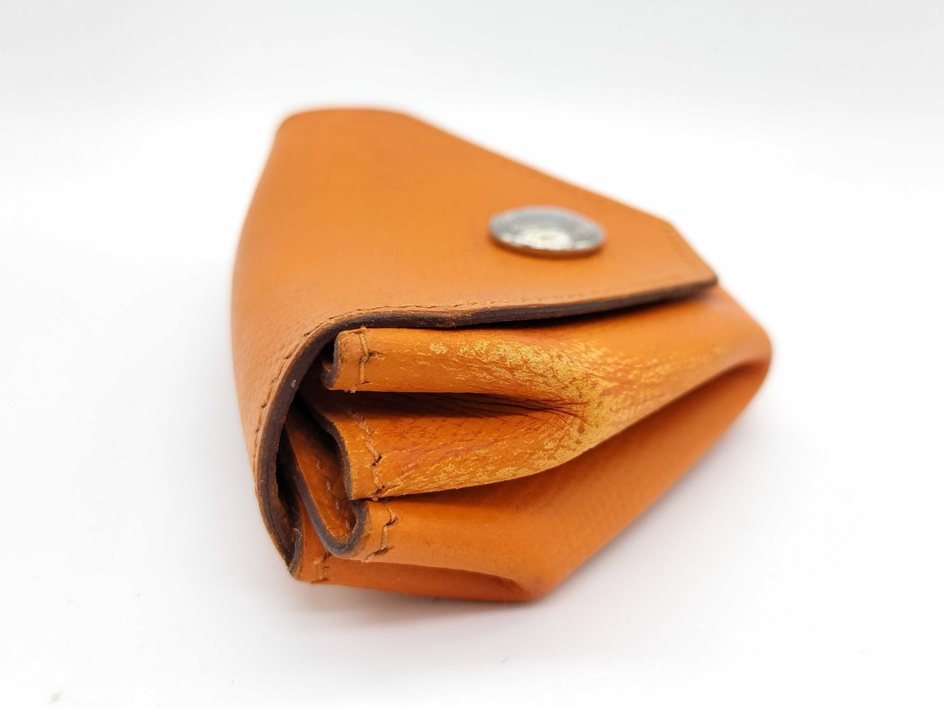 HERMES □L engraved Hermes coin case Ruban Quatre coin case