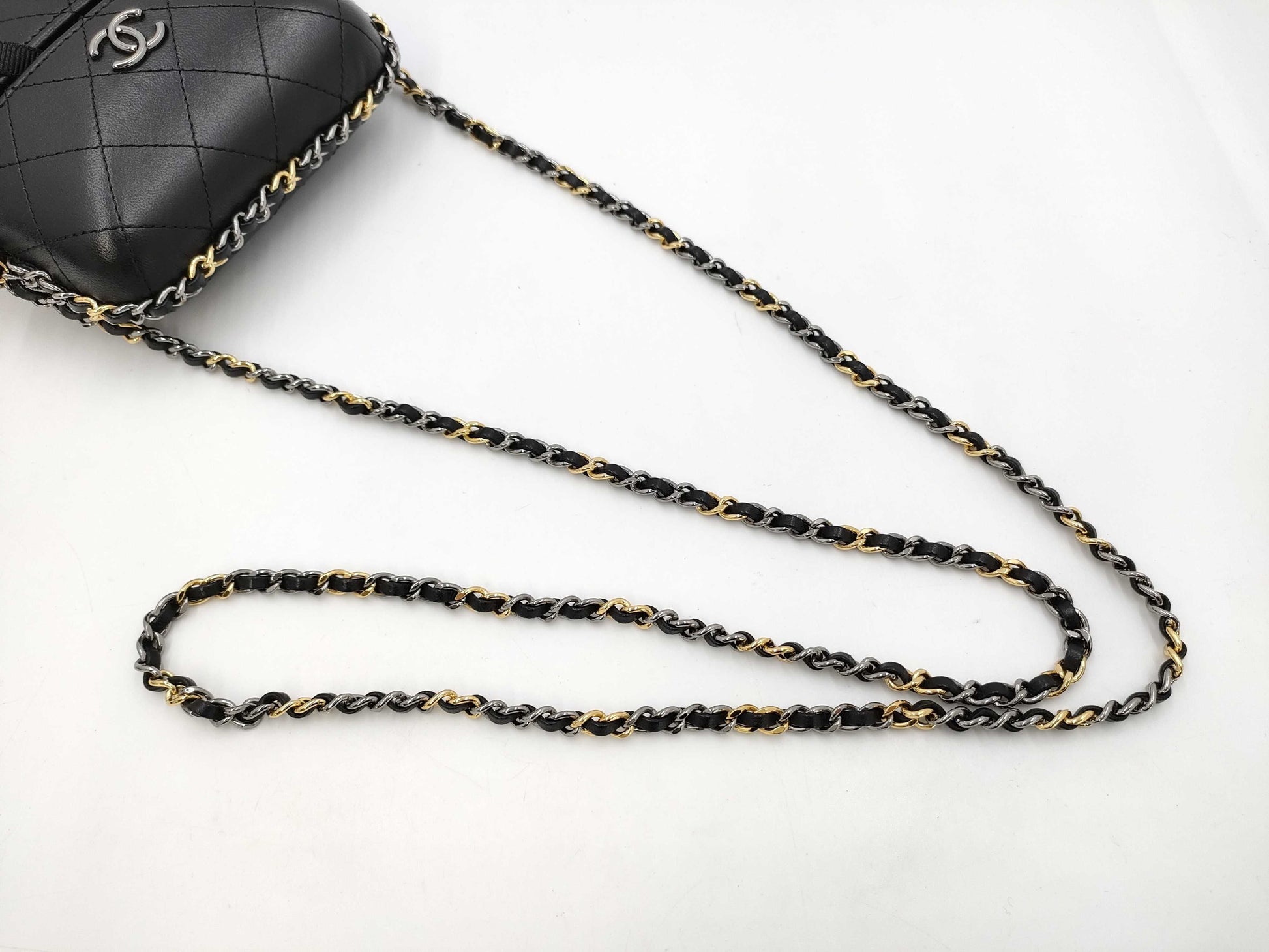 CHANEL Phone Case S/G Hardware Shoulder Bag