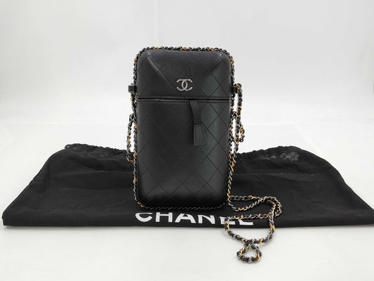 CHANEL Phone Case S/G Hardware Shoulder Bag