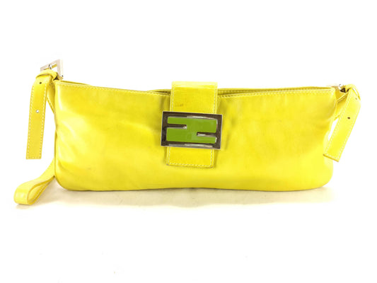 FENDI Mamma Fendi All Leather Mamma Bucket Shoulder Bag