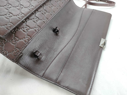GUCCI Guccissima Gucci GGssima 2-way shoulder bag with lock and key